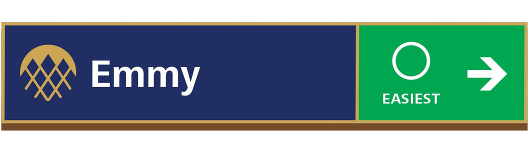 Small Ski Slope Sign Emmy