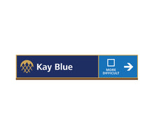 Load image into Gallery viewer, Ski Slope Sign Kay Blue
