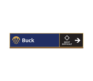 Ski Slope Sign Buck