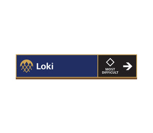 Ski Slope Sign Loki